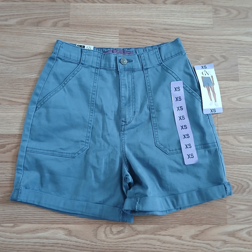 Gloria Vanderbilt Blue Cargo Shorts